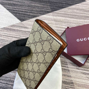 Gucci 821213 GG Emblem Beige and Brown mini wallet - Default Title - View 5