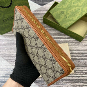 Gucci 821803 GG Emblem Beige and dark brown mini wallet - Default Title - View 6