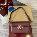 Gucci 826761 Go Small Shoulder Bag Anchora Red