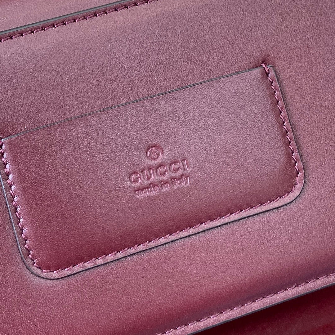 Gucci 826761 Go Small Shoulder Bag Anchora Red