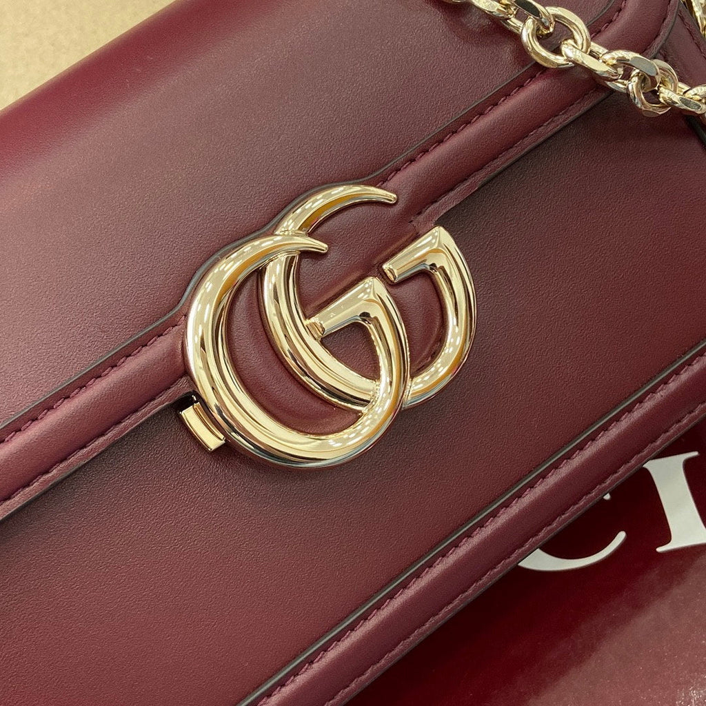 Gucci 826761 Go Small Shoulder Bag Anchora Red