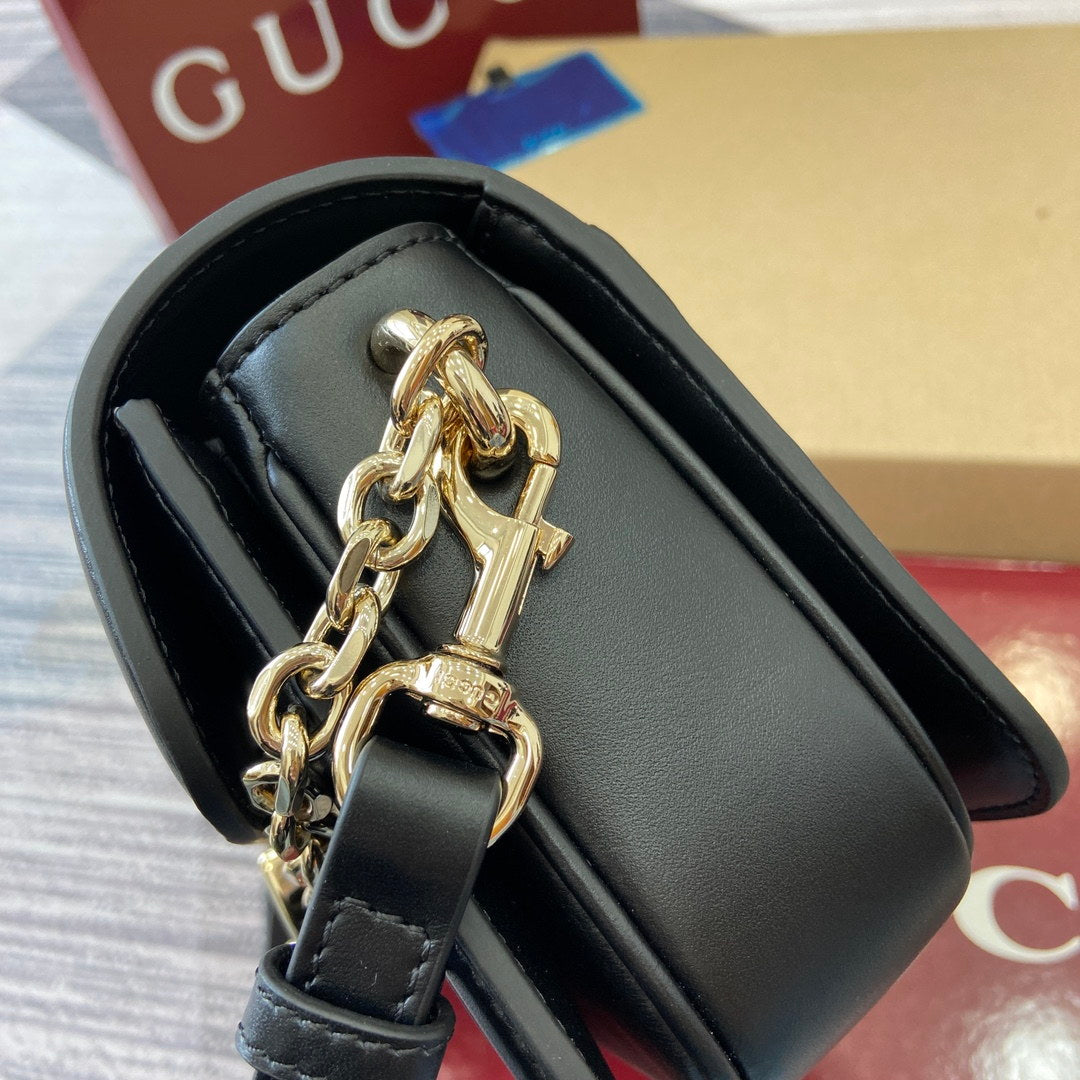 Gucci 826761 Go Small Shoulder Bag Black