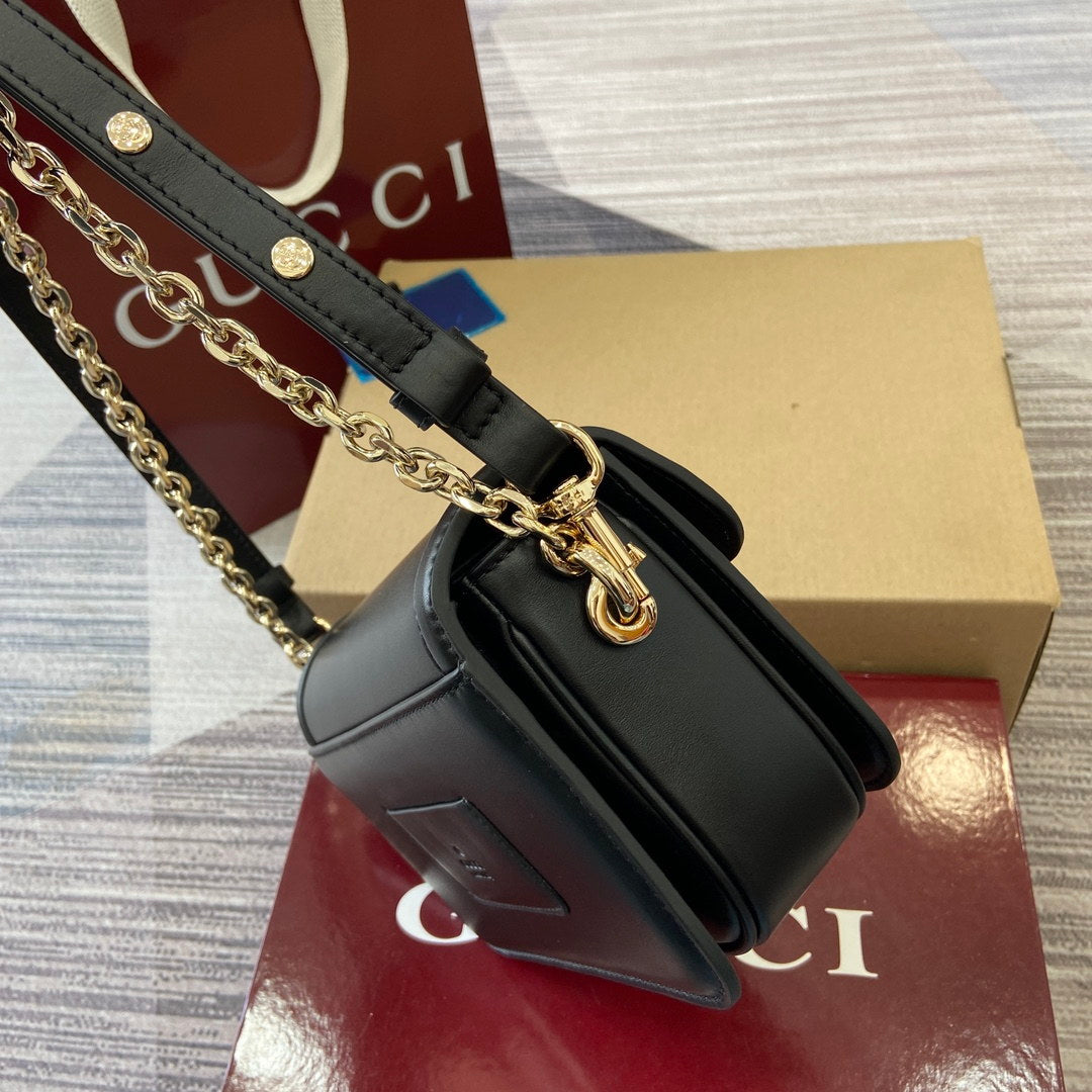 Gucci 826761 Go Small Shoulder Bag Black