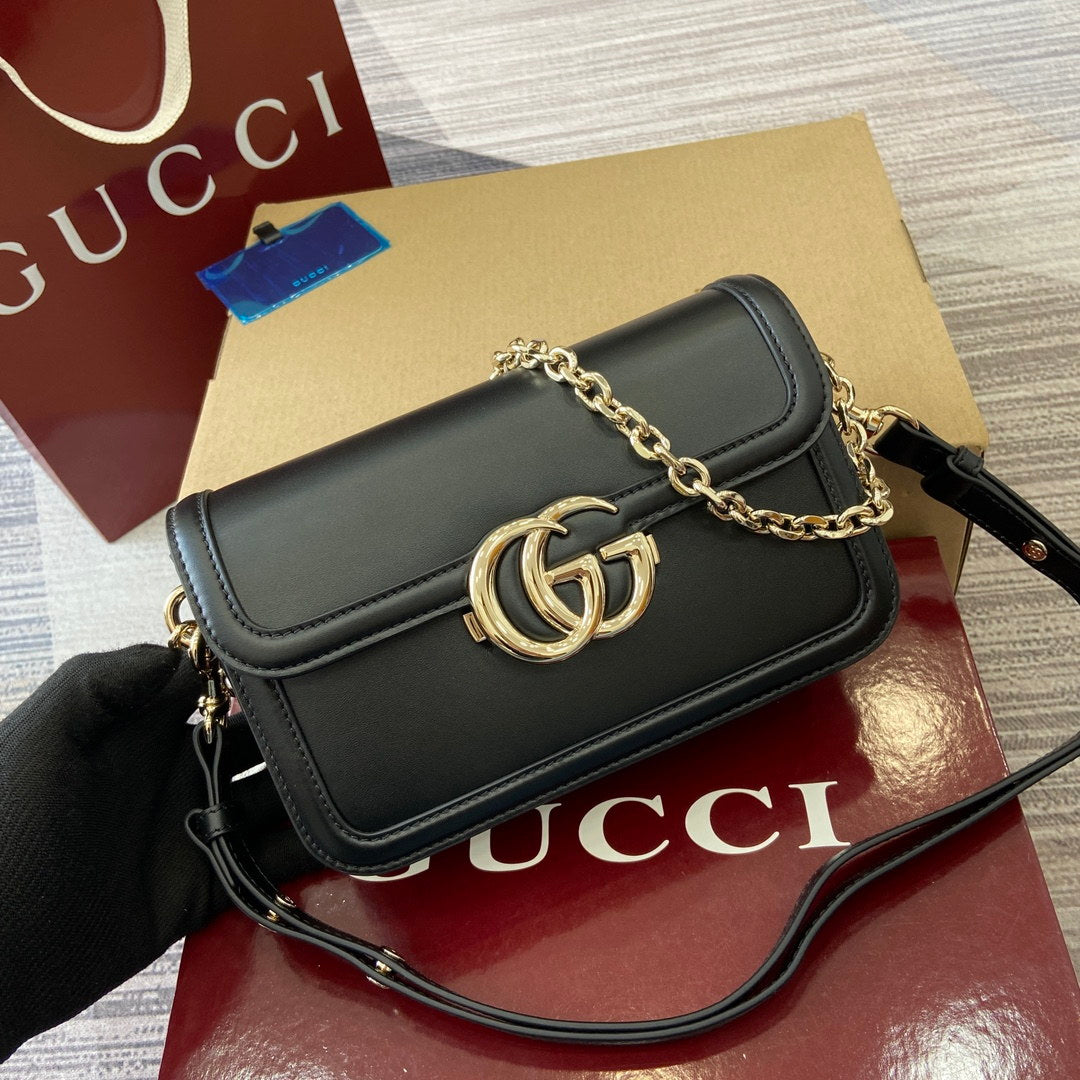 Gucci 826761 Go Small Shoulder Bag Black