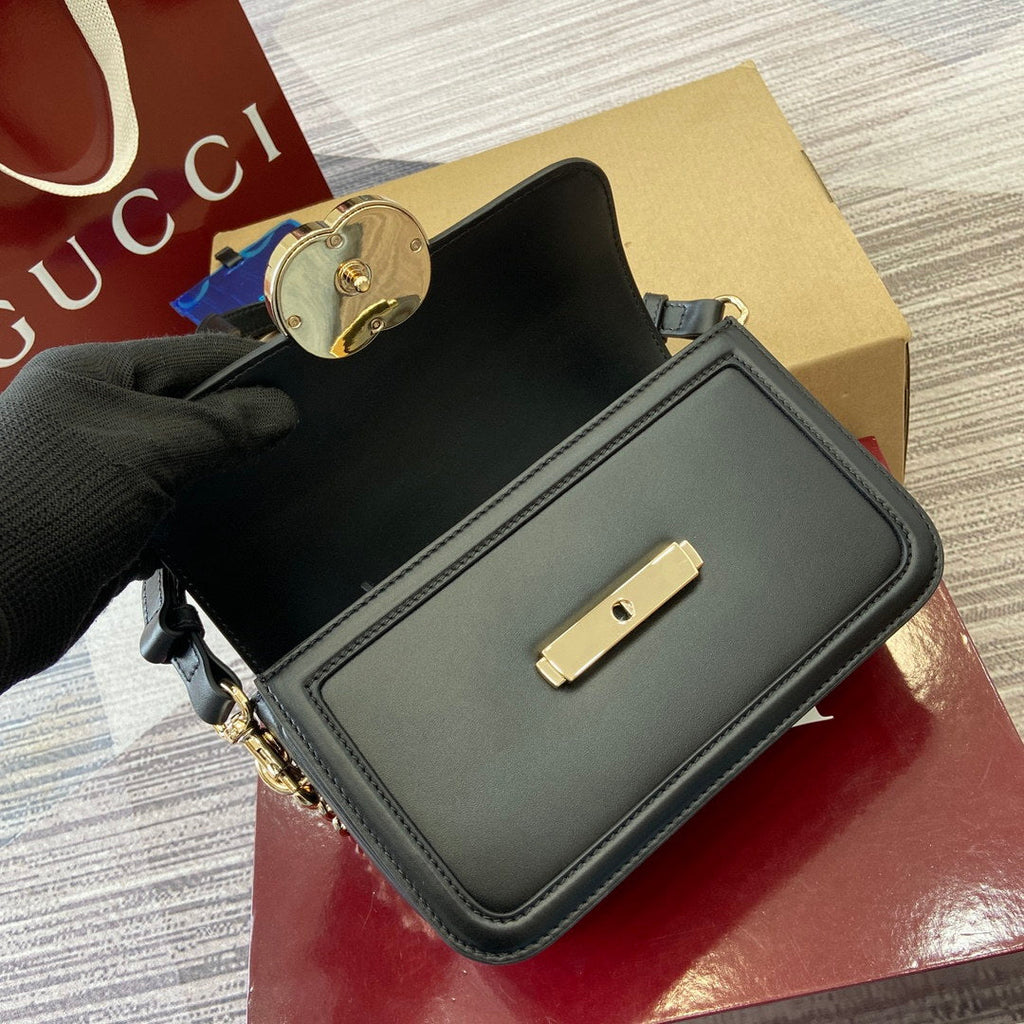 Gucci 826761 Go Small Shoulder Bag Black