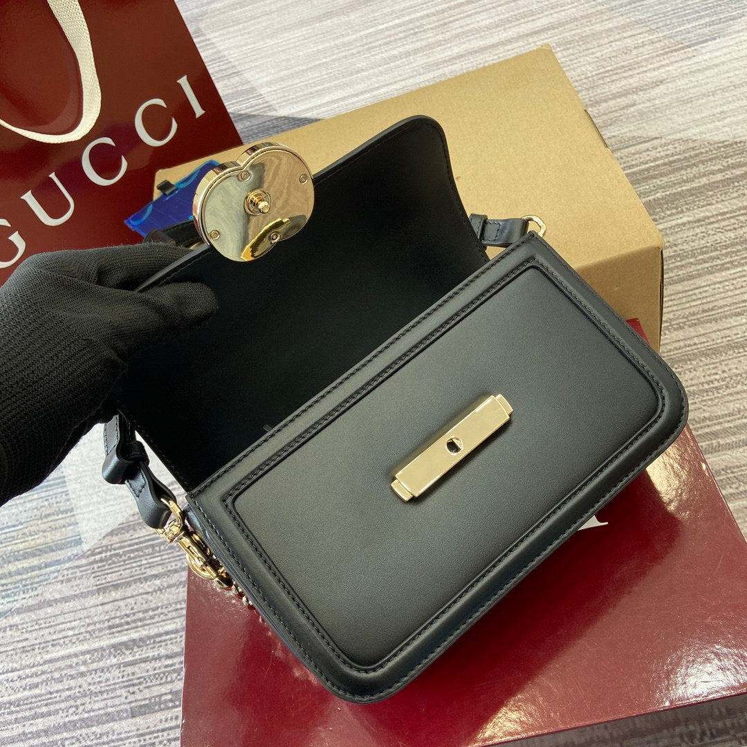 Gucci 826761 Go Small Shoulder Bag Black