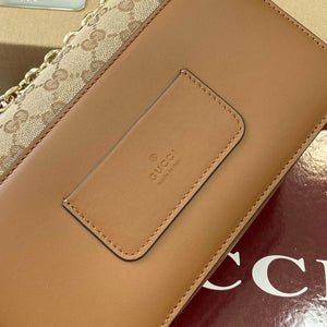 Gucci 826761 Gucci Go Small Shoulder Bag Brown Cloth - Default Title - View 11