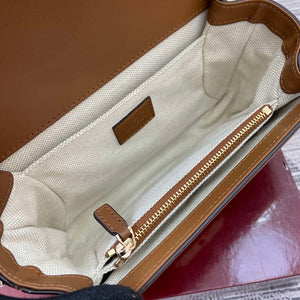 Gucci 826761 Gucci Go Small Shoulder Bag Brown PVC - Default Title - View 9