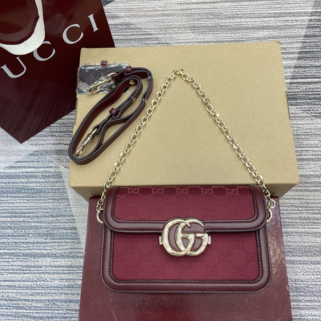 Gucci 826761 Gucci Go Small Shoulder Bag Red - Default Title - View 1
