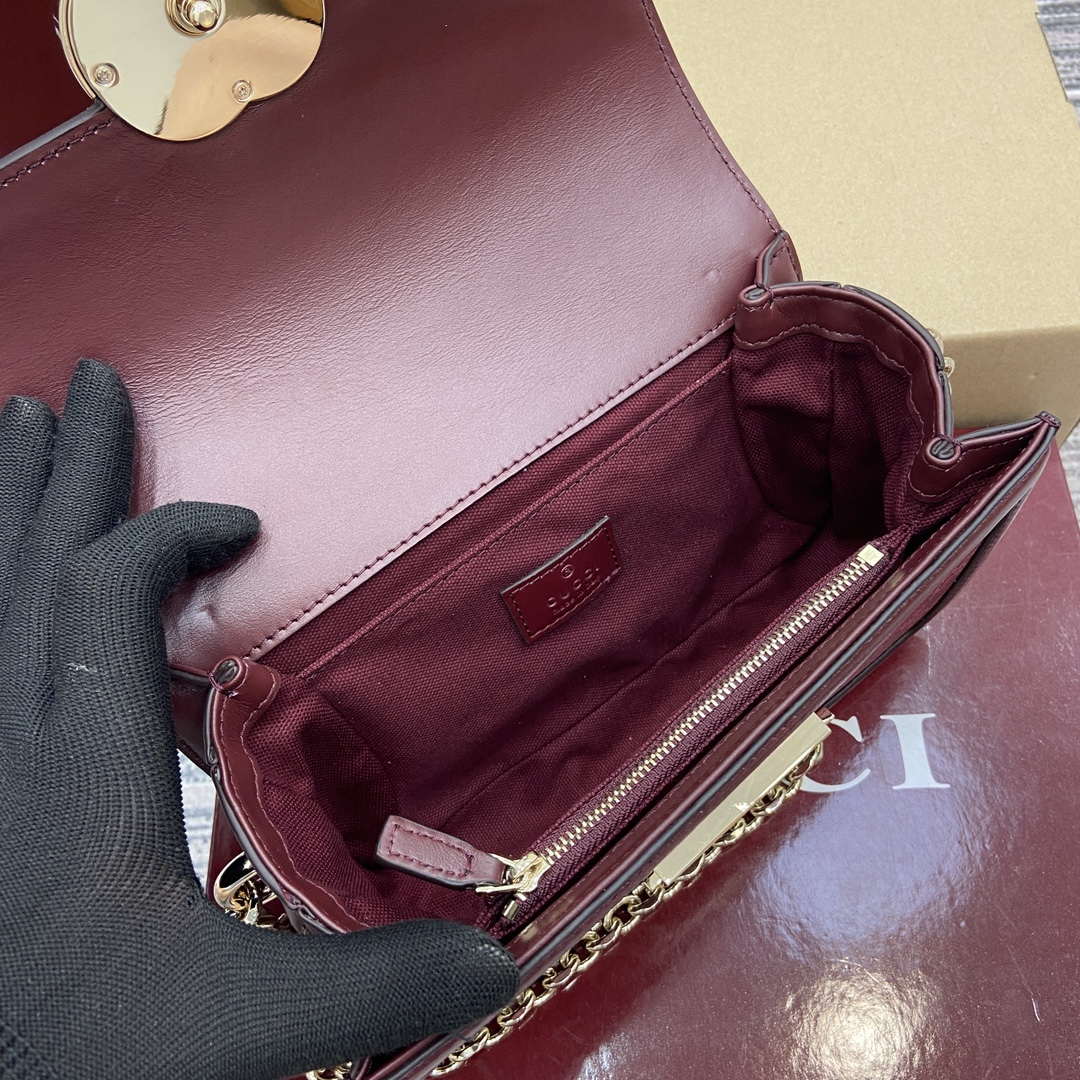 Gucci 826761 Gucci Go Small Shoulder Bag Red - Default Title - View 10