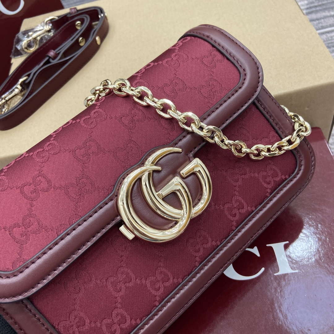 Gucci 826761 Gucci Go Small Shoulder Bag Red - Default Title - View 6