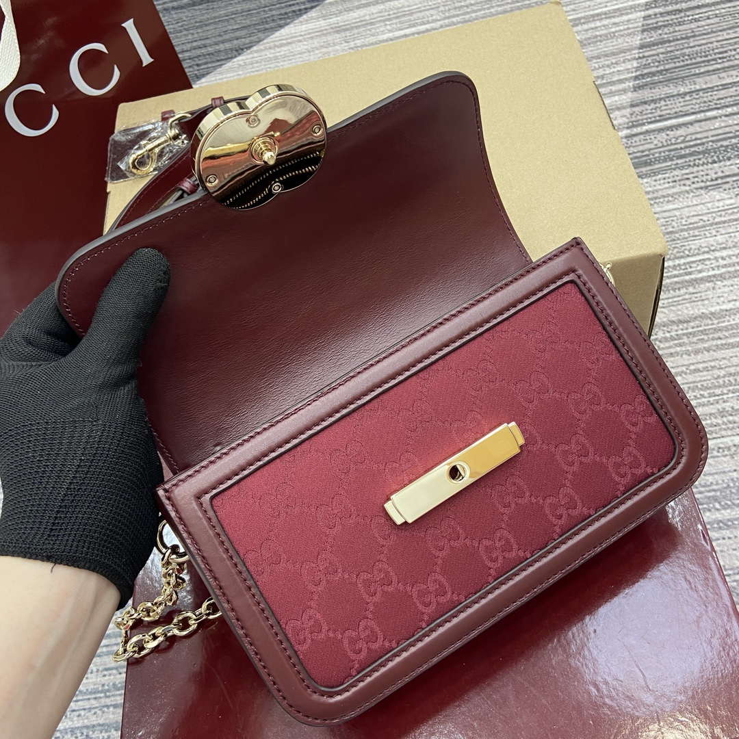 Gucci 826761 Gucci Go Small Shoulder Bag Red - Default Title - View 9