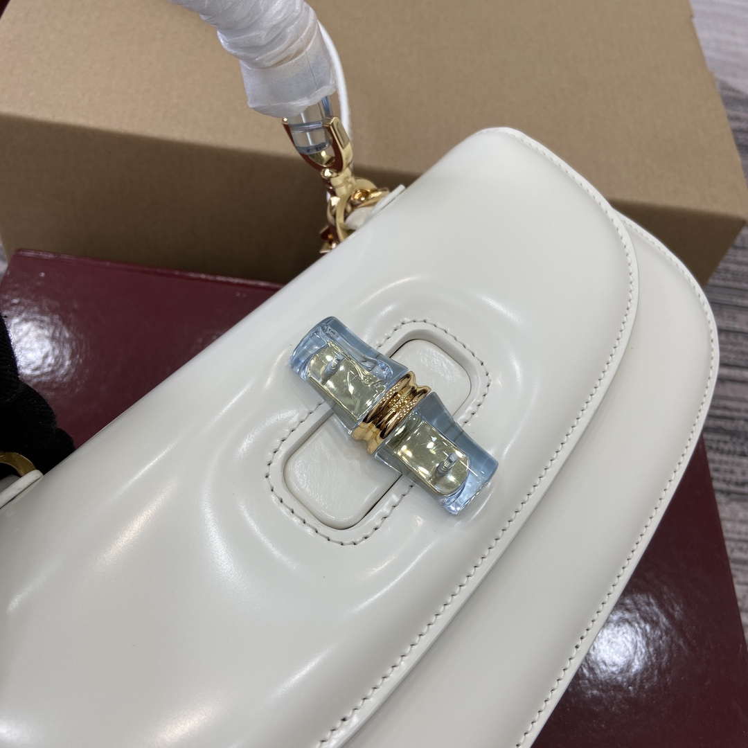 Gucci 827750 Gucci Bamboo Diva Medium Bag White - Default Title - View 6