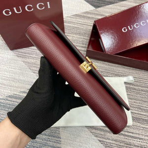 Gucci 828147 Gucci Softbit Continental Wallet Ancora red - Default Title - View 4