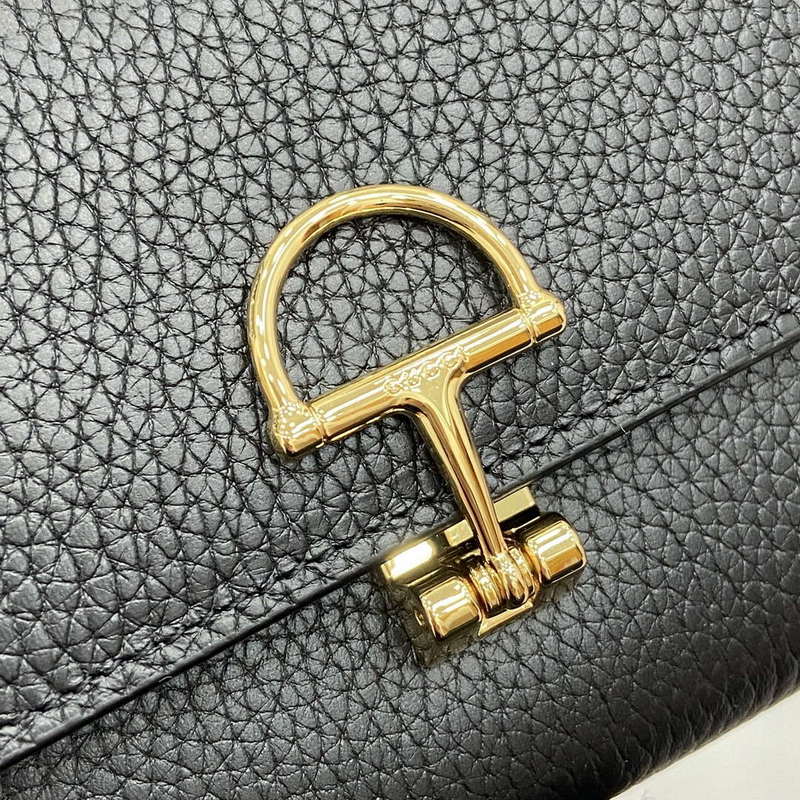 Gucci 828147 Gucci Softbit Continental Wallet Black