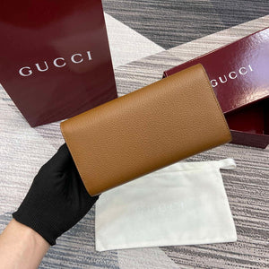 Gucci 828147 Gucci Softbit Continental Wallet Brown - Default Title - View 2