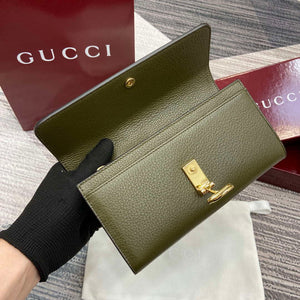 Gucci 828147 Gucci Softbit Continental Wallet Dark Green - Default Title - View 8