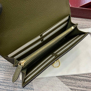 Gucci 828147 Gucci Softbit Continental Wallet Dark Green - Default Title - View 9