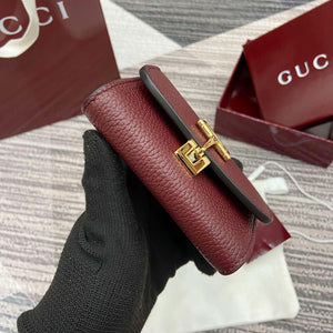 Gucci 828148 Gucci Softbit Card Case Ancora red - Default Title - View 4
