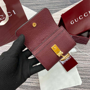 Gucci 828148 Gucci Softbit Card Case Ancora red - Default Title - View 7