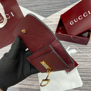 Gucci 828148 Gucci Softbit Card Case Ancora red - Default Title - View 8