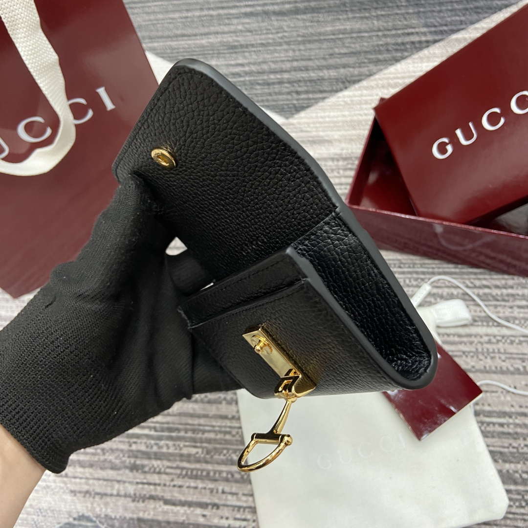 Gucci 828148 Gucci Softbit Card Case Black - Default Title - View 10