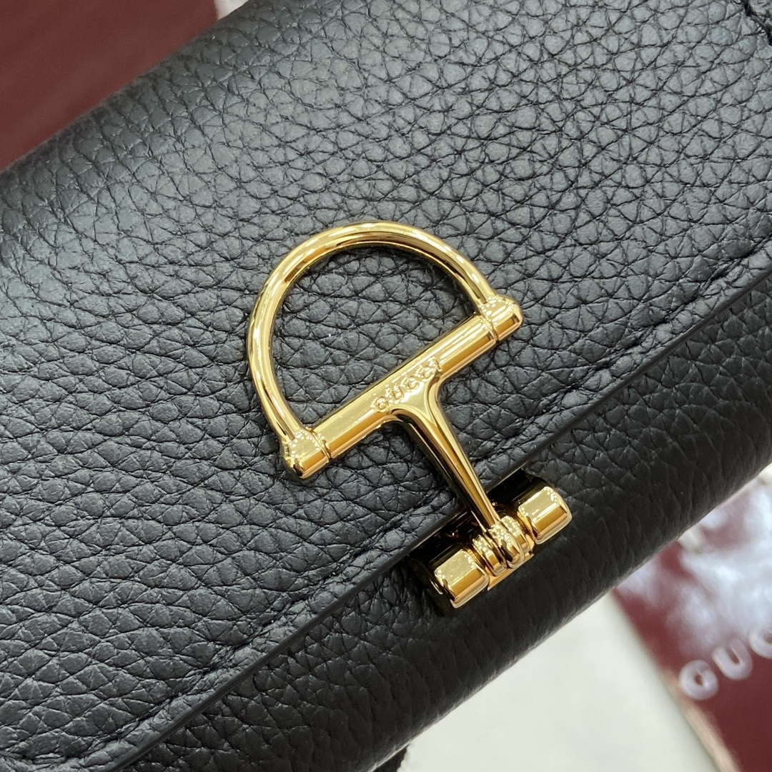 Gucci 828148 Gucci Softbit Card Case Black - Default Title - View 6