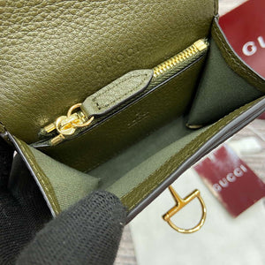 Gucci 828148 Gucci Softbit Card Case Dark Green - Default Title - View 10