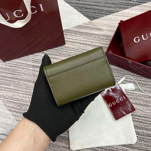 Gucci 828148 Gucci Softbit Card Case Dark Green - Default Title - View 2