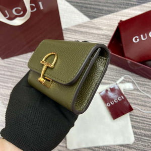 Gucci 828148 Gucci Softbit Card Case Dark Green - Default Title - View 5