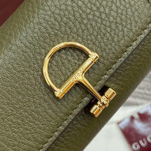 Gucci 828148 Gucci Softbit Card Case Dark Green - Default Title - View 6