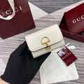 Gucci 828148 Gucci Softbit Card Case White - Default Title - View 1