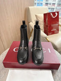 Gucci 831013 Women Jordaan ankle boot G77365