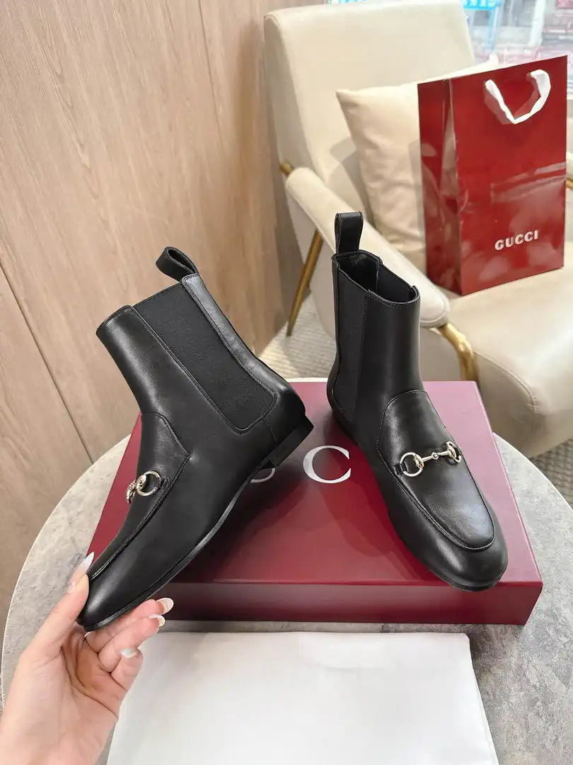 Gucci 831013 Women Jordaan ankle boot G77365