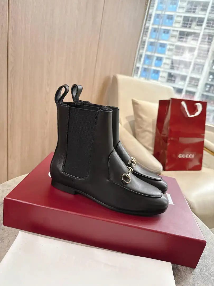Gucci 831013 Women Jordaan ankle boot G77365