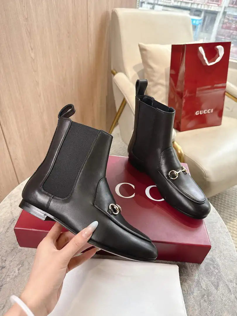 Gucci 831013 Women Jordaan ankle boot G77365