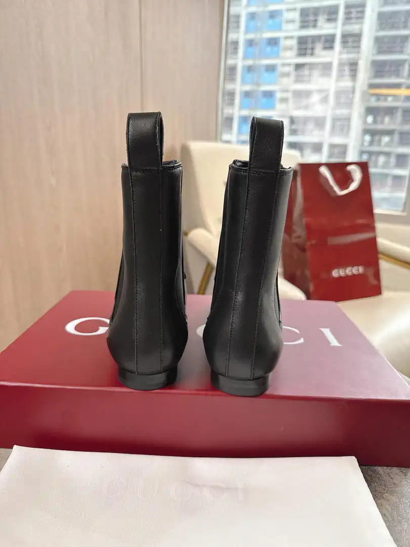 Gucci 831013 Women Jordaan ankle boot G77365