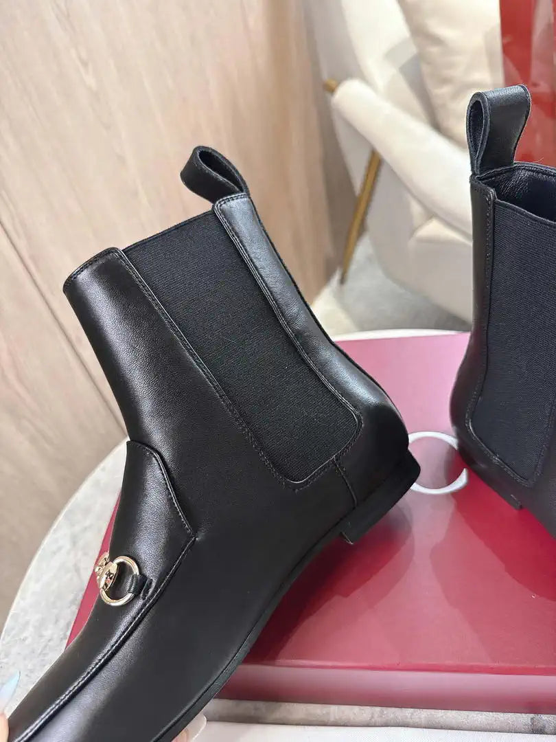 Gucci 831013 Women Jordaan ankle boot G77365