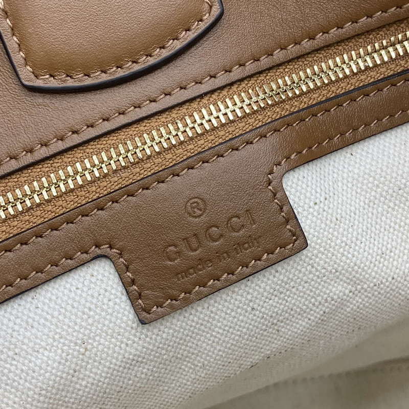 Gucci 833660 Gucci 73 Medium Bucket Bag Brown Suede