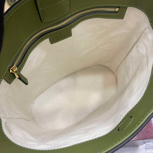 Gucci 833660 Gucci 73 Medium Bucket Bag Green Suede - Default Title - View 9