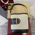 Gucci 833660 Gucci 73 Medium Bucket Bag Natural canvas