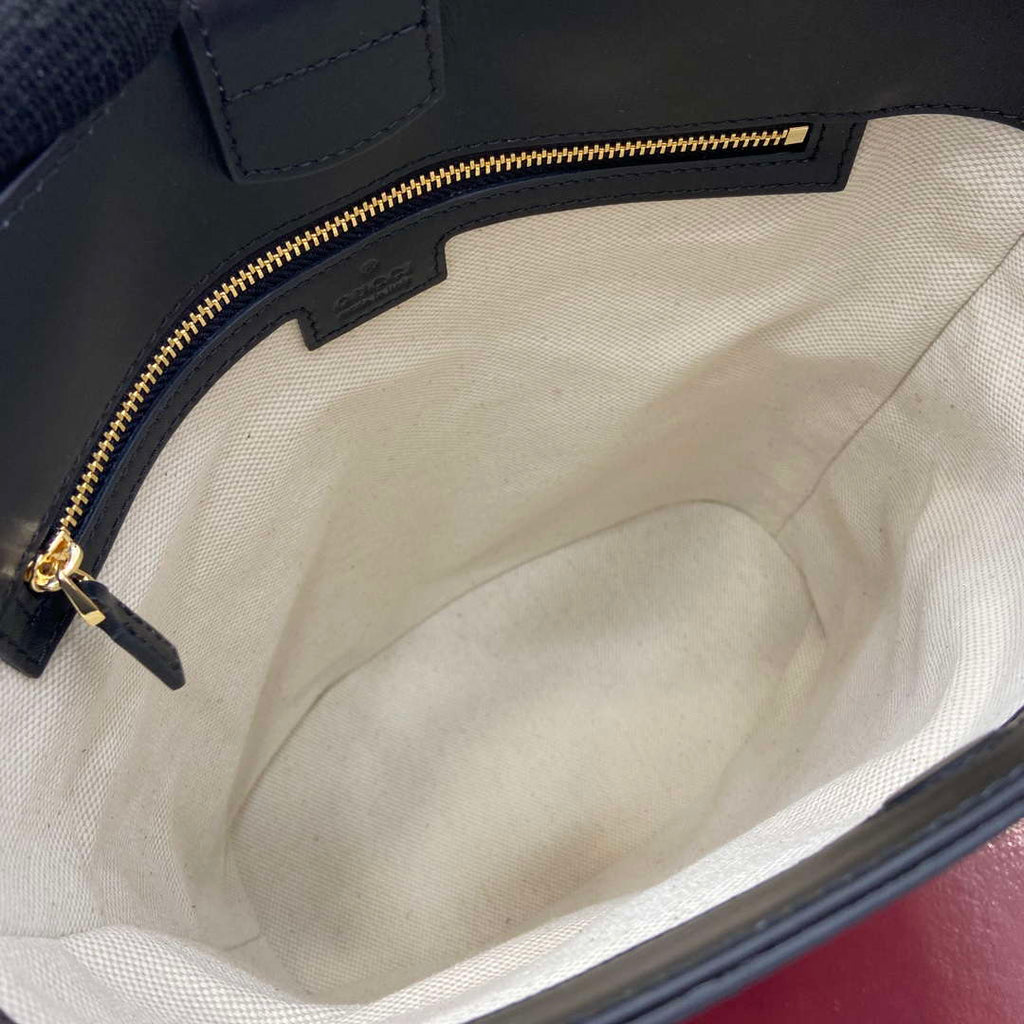 Gucci 833660 Gucci 73 Medium Bucket Bag Natural canvas