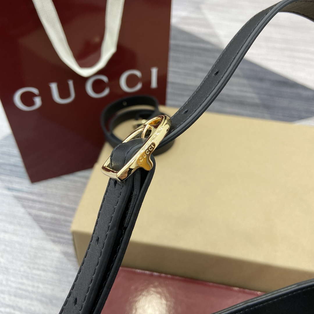 Gucci 833665 Gucci 73 Small Bucket Bag Black Leather - Default Title - View 5