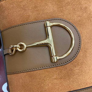 Gucci 833665 Gucci 73 Small Bucket Bag Brown Suede - Default Title - View 7