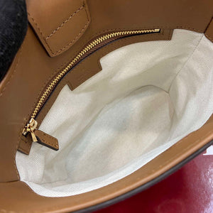 Gucci 833665 Gucci 73 Small Bucket Bag Brown Suede - Default Title - View 9