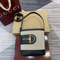 Gucci 833665 Gucci 73 Small Bucket Bag Natural Canvas - Default Title - View 1
