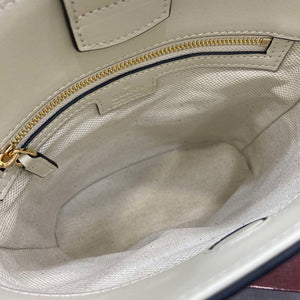 Gucci 833665 Gucci 73 Small Bucket Bag White Leather - Default Title - View 9