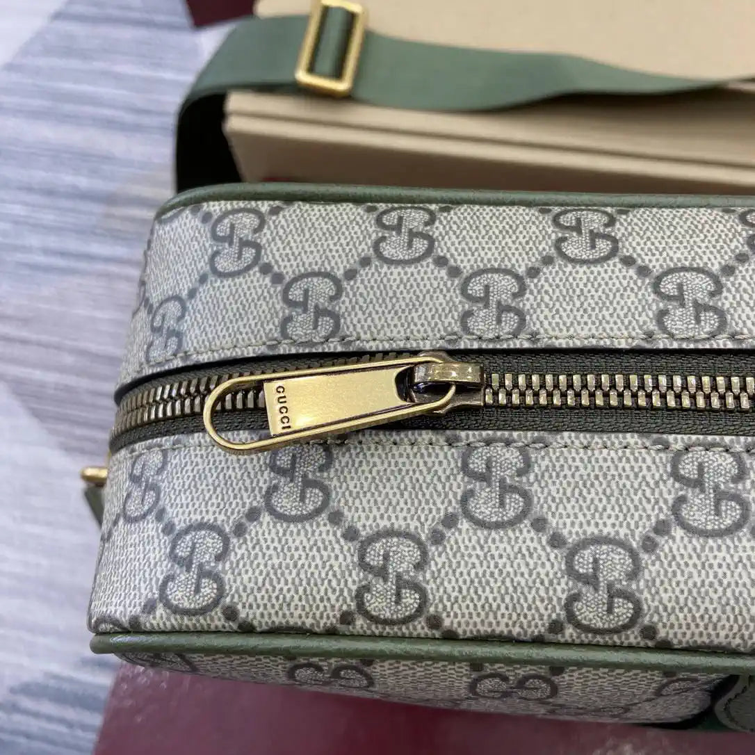 Gucci 834468 Ophidia medium crossbody bag beige and Green