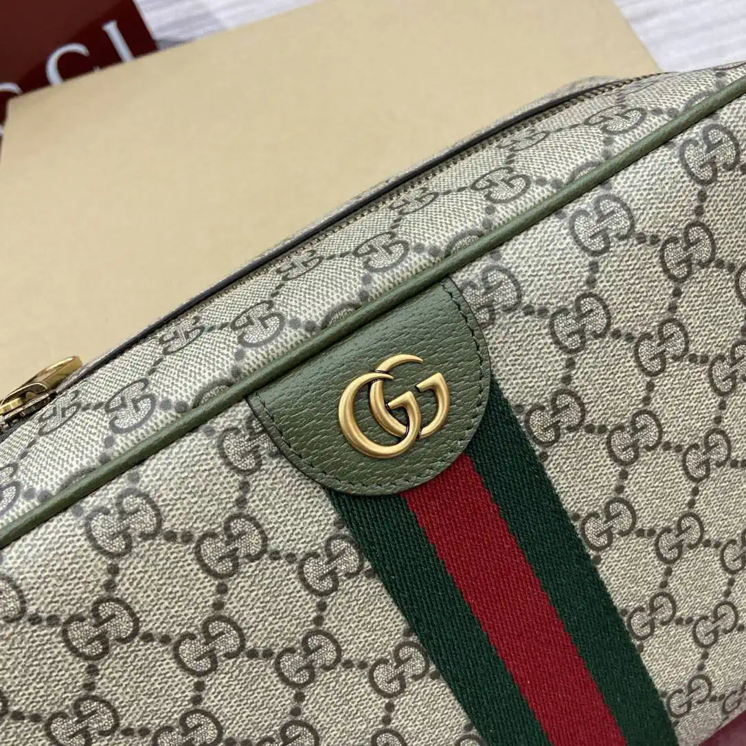 Gucci 834468 Ophidia medium crossbody bag beige and Green