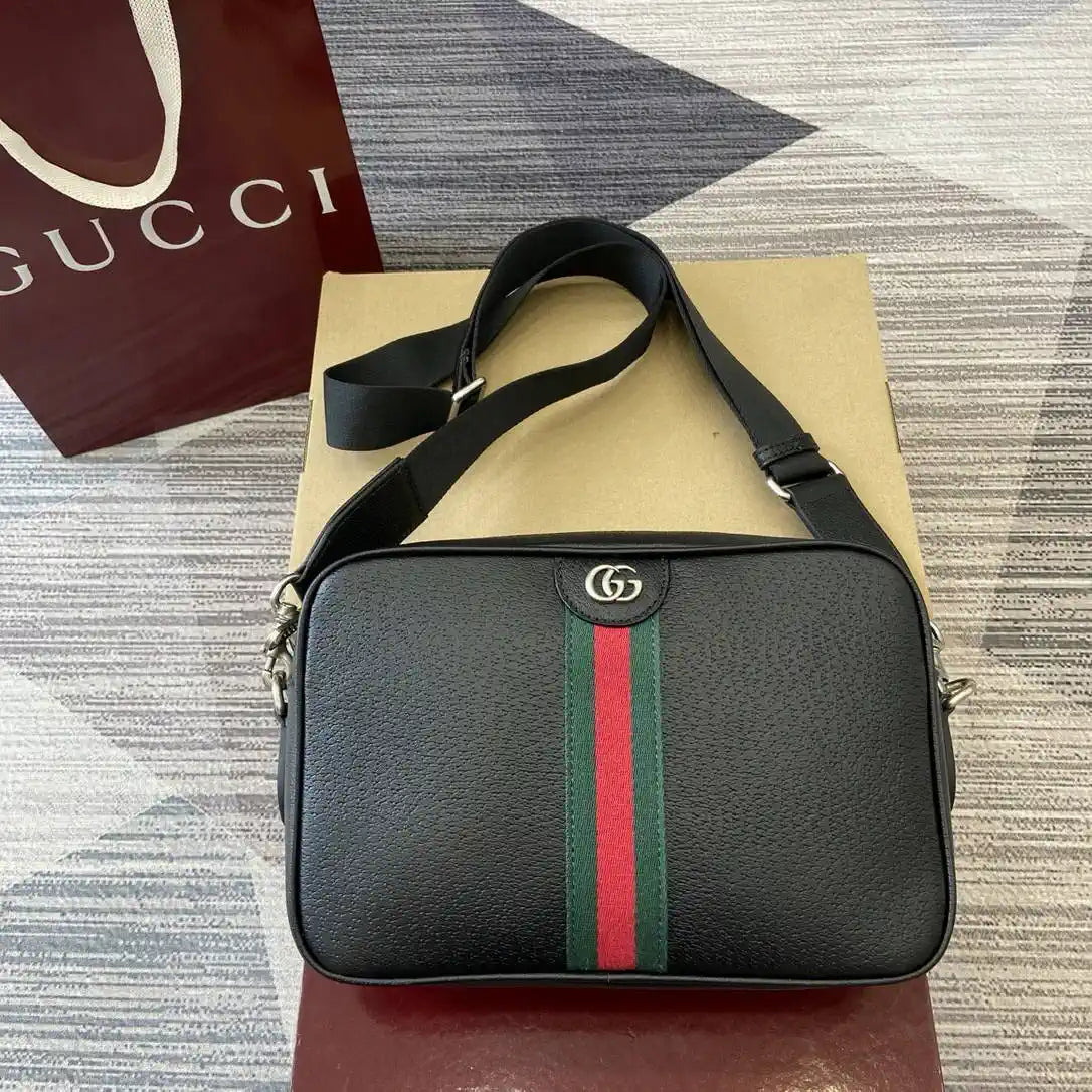 Gucci 834468 Ophidia medium crossbody bag Black Leather